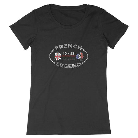T-shirt Femme - Rugby - French Legend - Hémisphère Nord Made in France - T-shirt - Women - DTG Noir / XS
