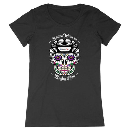 T-shirt Femme - Rugby - Santa Muerte - Hémisphère Nord Made in France - T-shirt - Women - DTG Noir / XS