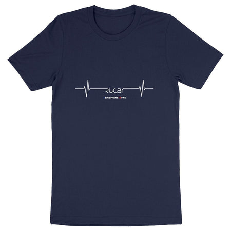 T-shirt Homme - Rugby - Cœur de Joueur - Hémisphère Nord Made in France - T-shirt - Men - DTG Marine / XS