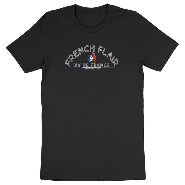 T-shirt Homme - Rugby - French Flair - Hémisphère Nord Premium Plus Noir / XS