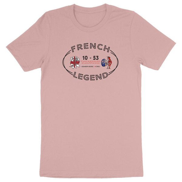 T-shirt Homme - Rugby - French Legend - Hémisphère Nord Made in France - T-shirt - Men - DTG Rose / XS