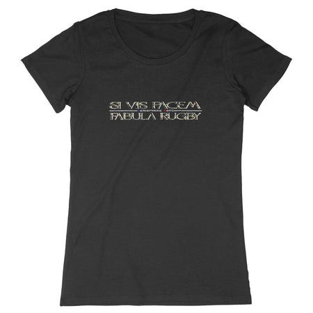 T-shirt Femme - Rugby - Si Vis Pacem - Hémisphère Nord Made in France - T-shirt - Women - DTG Noir / XS