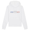 Sweat à capuche - Rugby - France - Hémisphère Nord Hoodie - DRUMMER - Stanley - DTG XS / Blanc