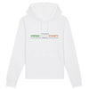 Sweat à capuche - Rugby - Irlande - Hémisphère Nord Hoodie - DRUMMER - Stanley - DTG XS / Blanc