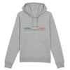 Sweat à capuche - Rugby - Irlande - Hémisphère Nord Hoodie - DRUMMER - Stanley - DTG XS / Gris