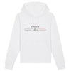 Sweat à capuche - Rugby - Lyon - Hémisphère Nord Hoodie - DRUMMER - Stanley - DTG XS / Blanc