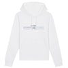 Sweat à capuche - Rugby - Montpellier - Hémisphère Nord Hoodie - DRUMMER - Stanley - DTG XS / Blanc