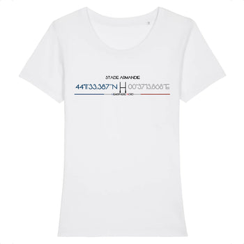 T-shirt Femme - Rugby - Agen - Hémisphère Nord Stanley Stella - Expresser - DTG XS / Blanc