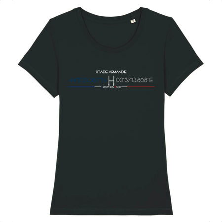 T-shirt Femme - Rugby - Agen - Hémisphère Nord Stanley Stella - Expresser - DTG XS / Noir