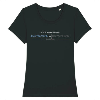 T-shirt Femme - Rugby - Aix-en-Provence - Hémisphère Nord Stanley Stella - Expresser - DTG XS / Noir