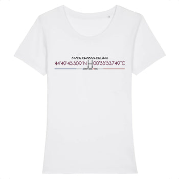 T-shirt Femme - Rugby - Bordeaux Bègles - Hémisphère Nord Stanley Stella - Expresser - DTG XS / Blanc