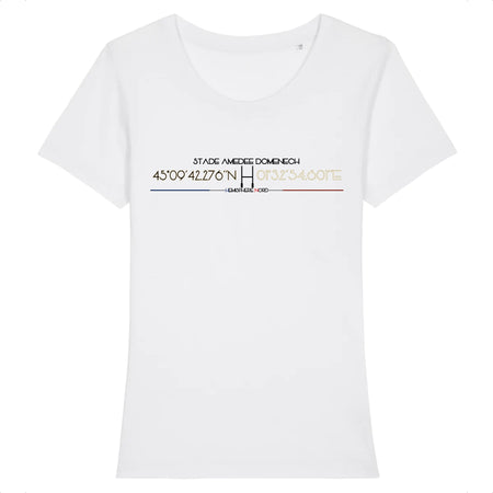 T-shirt Femme - Rugby - Brive - Hémisphère Nord Stanley Stella - Expresser - DTG XS / Blanc