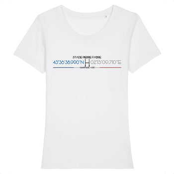 T-shirt Femme - Rugby - Castres - Hémisphère Nord Stanley Stella - Expresser - DTG XS / Blanc