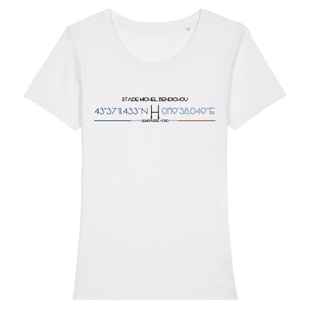 T-shirt Femme - Rugby - Colomiers - Hémisphère Nord Stanley Stella - Expresser - DTG XS / Blanc