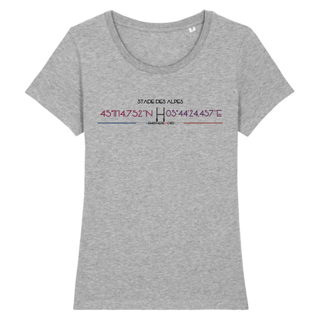 T-shirt Femme - Rugby - Grenoble - Hémisphère Nord Stanley Stella - Expresser - DTG XS / Gris