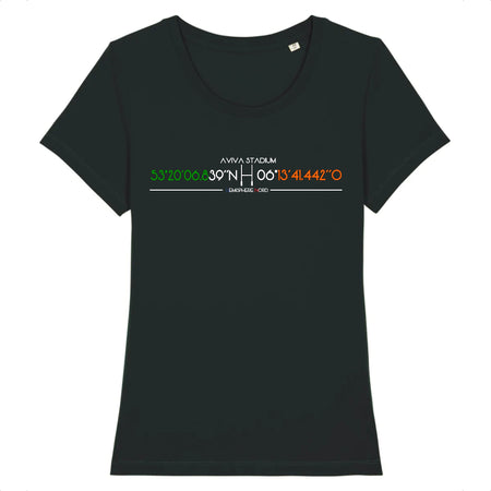 T-shirt Femme - Rugby - Irlande - Hémisphère Nord Stanley Stella - Expresser - DTG XS / Noir
