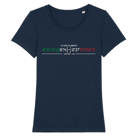 T-shirt Femme - Rugby - Italie - Hémisphère Nord Stanley Stella - Expresser - DTG XS / Marine