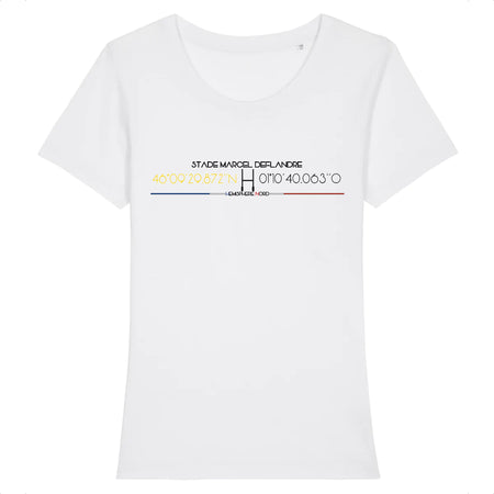 T-shirt Femme - Rugby - La Rochelle - Hémisphère Nord Stanley Stella - Expresser - DTG XS / Blanc