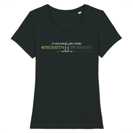 T-shirt Femme - Rugby - La Rochelle - Hémisphère Nord Stanley Stella - Expresser - DTG XS / Noir