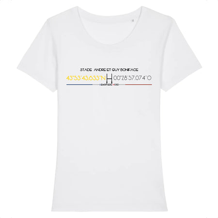 T-shirt Femme - Rugby - Mont de Marsan - Hémisphère Nord Stanley Stella - Expresser - DTG XS / Blanc