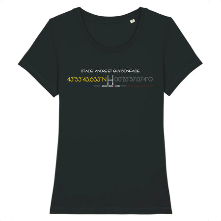 T-shirt Femme - Rugby - Mont de Marsan - Hémisphère Nord Stanley Stella - Expresser - DTG XS / Noir