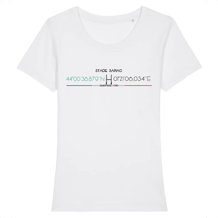 T-shirt Femme - Rugby - Montauban - Hémisphère Nord Stanley Stella - Expresser - DTG XS / Blanc