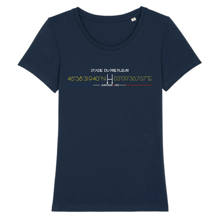 T-shirt Femme - Rugby - Nevers - Hémisphère Nord Stanley Stella - Expresser - DTG XS / Marine