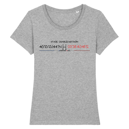 T-shirt Femme - Rugby - Oyonnax - Hémisphère Nord Stanley Stella - Expresser - DTG XS / Gris