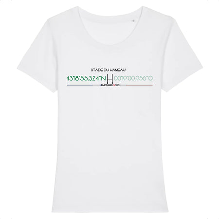 T-shirt Femme - Rugby - Pau - Hémisphère Nord Stanley Stella - Expresser - DTG XS / Blanc