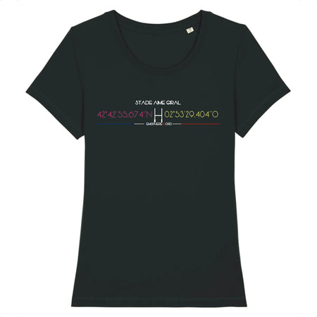 T-shirt Femme - Rugby - Perpignan - Hémisphère Nord Stanley Stella - Expresser - DTG XS / Noir
