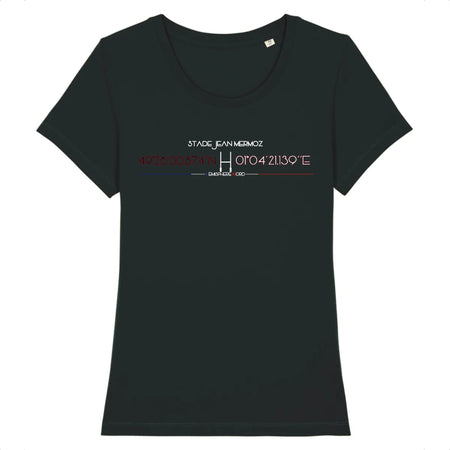 T-shirt Femme - Rugby - Rouen - Hémisphère Nord Stanley Stella - Expresser - DTG XS / Noir