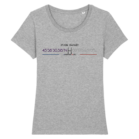 T-shirt Femme - Rugby - Soyaux - Hémisphère Nord Stanley Stella - Expresser - DTG XS / Gris