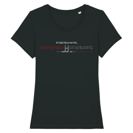 T-shirt Femme - Rugby - Toulon - Hémisphère Nord Stanley Stella - Expresser - DTG XS / Noir