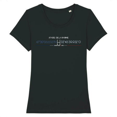T-shirt Femme - Rugby - Vannes - Hémisphère Nord Stanley Stella - Expresser - DTG XS / Noir