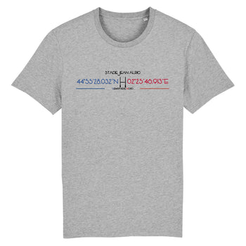 T-shirt Homme - Rugby - Aurillac - Hémisphère Nord Stanley/Stella Creator - DTG XS / Gris