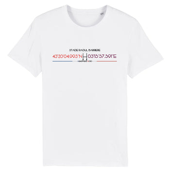 T-shirt Homme - Rugby - Béziers - Hémisphère Nord Stanley/Stella Creator - DTG XS / Blanc