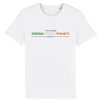 T-shirt Homme - Rugby - Irlande - Hémisphère Nord Stanley/Stella Creator - DTG XS / Blanc