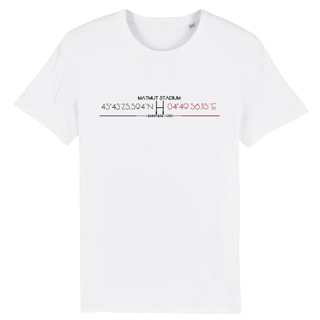 T-shirt Homme - Rugby - Lyon - Hémisphère Nord Stanley/Stella Creator - DTG XS / Blanc