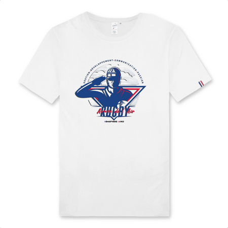 T-shirt Rugby Homme - Armée de l'Air - Hémisphère Nord Made in France - T-shirt - Men - DTG S / Blanc