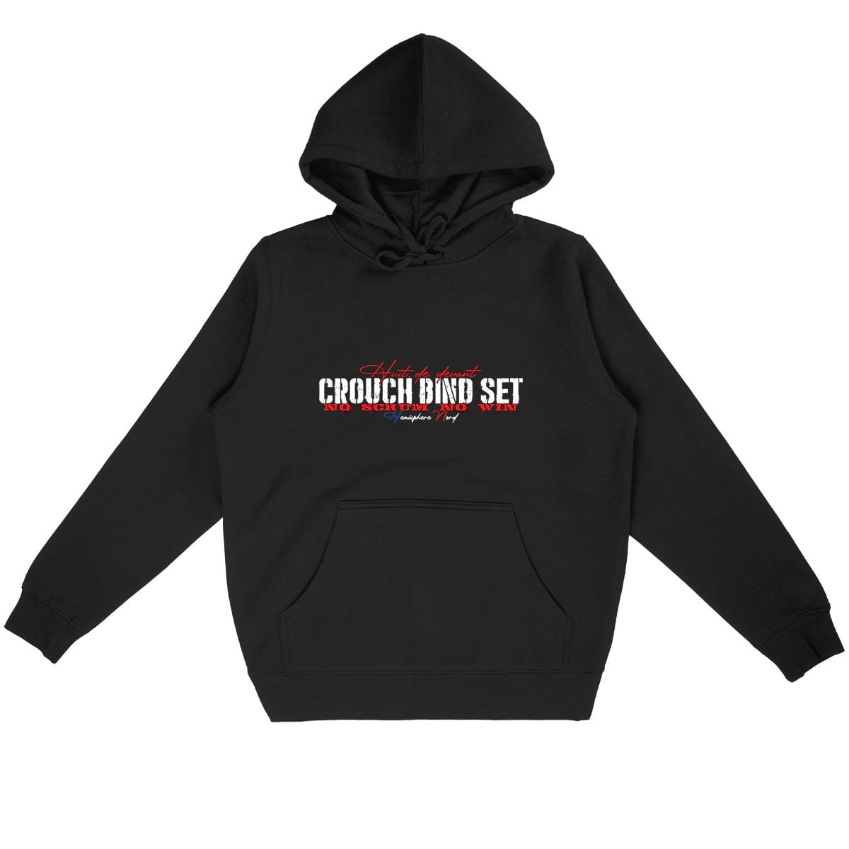 Sweat à capuche - Rugby - Scrum - Hémisphère Nord Hoodie - DRUMMER - Stanley - DTG Noir / S
