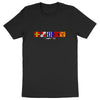 T-shirt Homme - Rugby - Maritime - Hémisphère Nord Premium Plus Noir / XS