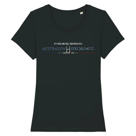 T-shirt Femme - Rugby - Colomiers - Hémisphère Nord Stanley Stella - Expresser - DTG XS / Noir