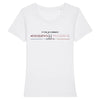 T-shirt Femme - Rugby - Rouen - Hémisphère Nord Stanley Stella - Expresser - DTG XS / Blanc