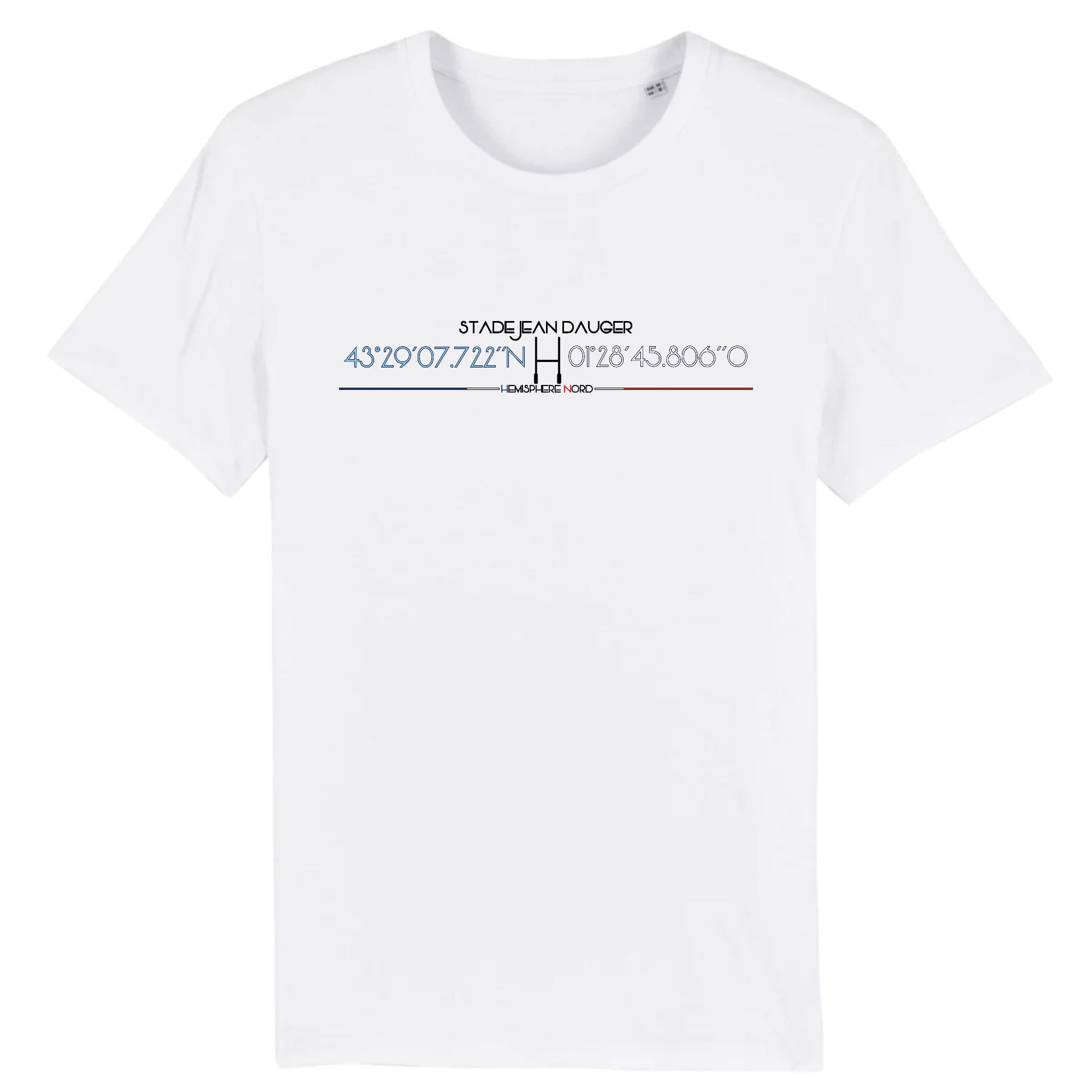 T-shirt Homme - Rugby - Bayonne - Hémisphère Nord Stanley/Stella Creator - DTG XS / Blanc