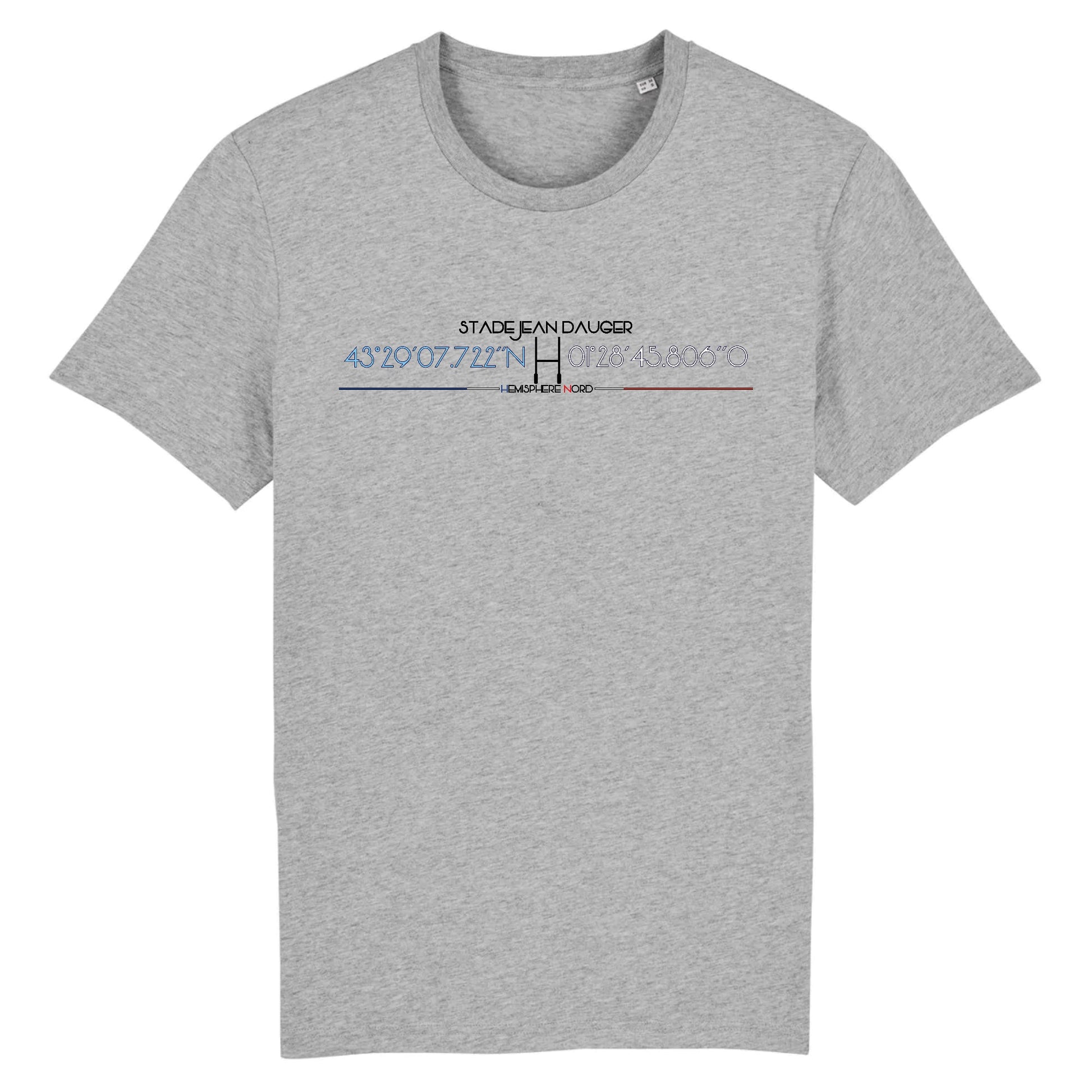 T-shirt Homme - Rugby - Bayonne - Hémisphère Nord Stanley/Stella Creator - DTG XS / Gris