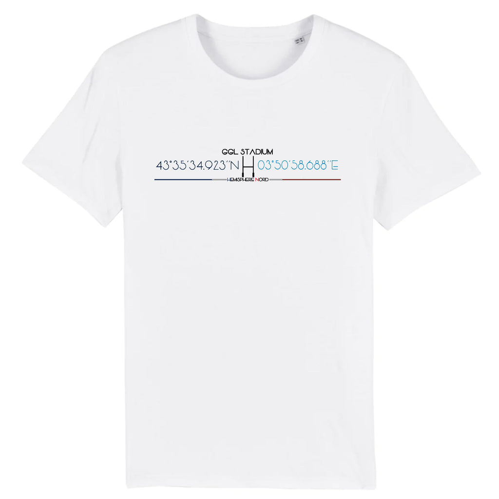 T-shirt Homme - Rugby - Montpellier - Hémisphère Nord Stanley/Stella Creator - DTG XS / Blanc