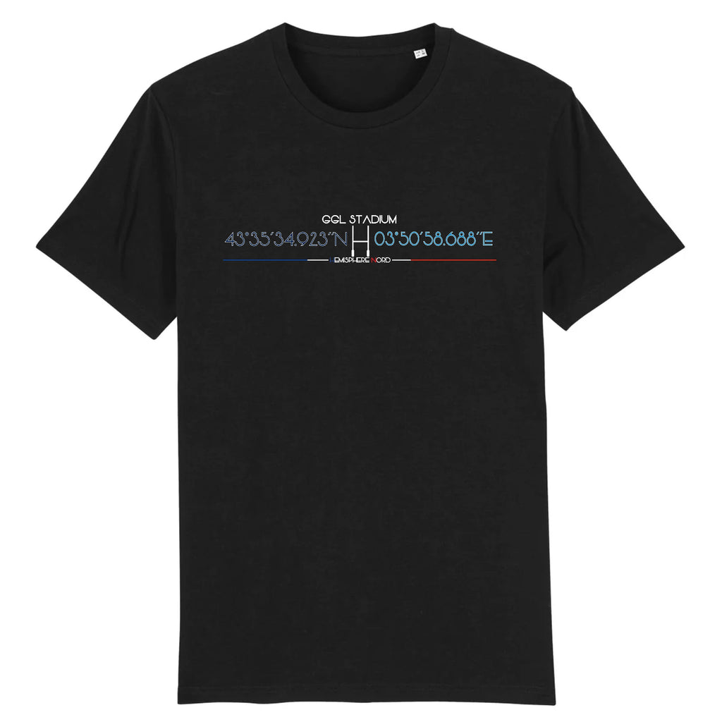 T-shirt Homme - Rugby - Montpellier - Hémisphère Nord Stanley/Stella Creator - DTG XS / Noir
